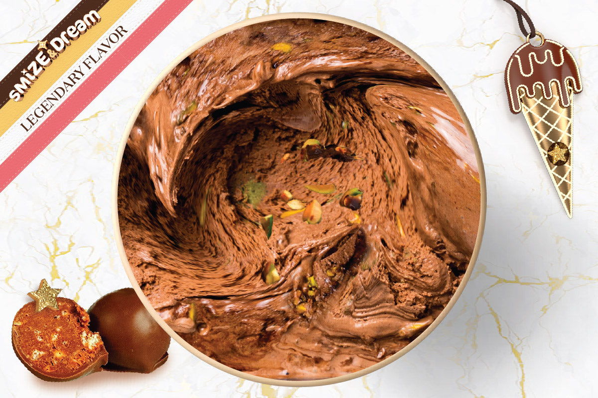 Chocolate Pistachio-dough